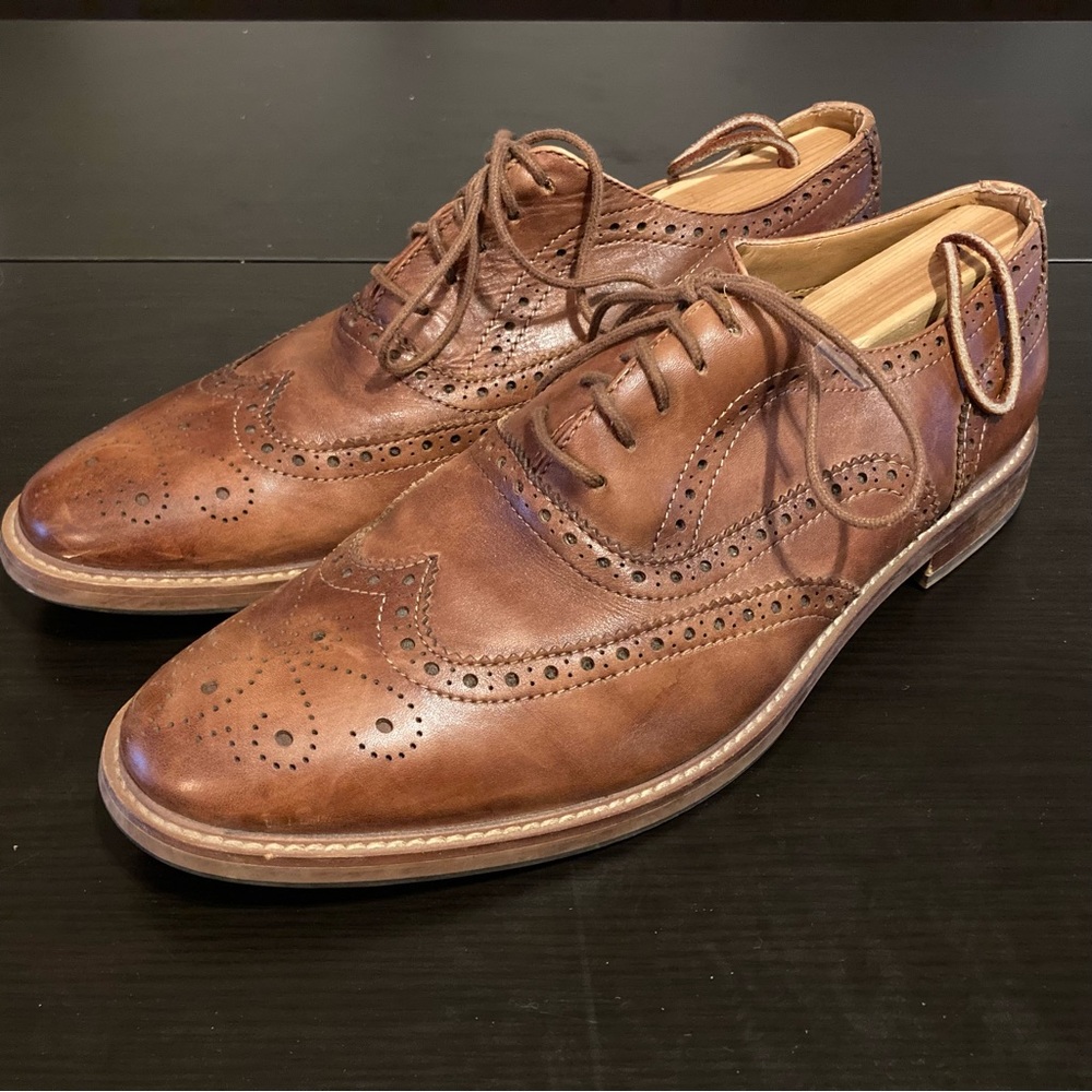 ALDO Men’s Leather Wingtip Dress Shoes